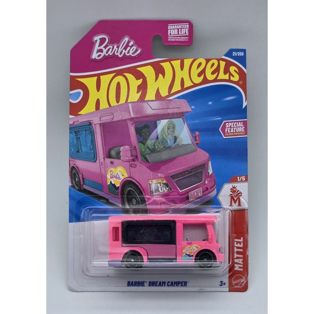 Hot Wheels Barbie Dream Camper Pink Die Cast Vehicle Mattel Barbie Van Toy